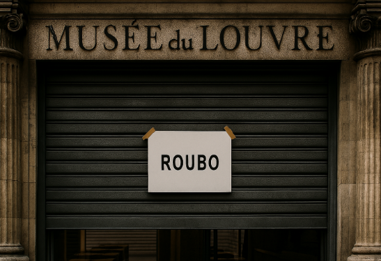 Roubo no Museu do Louvre: joias históricas roubadas em ação ousada de 7 minutos
