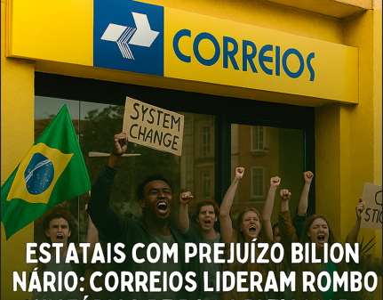Estatais com prejuízo bilionário: Correios lideram rombo histórico de R$ 8,9 bi em 2025